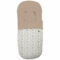 Saco para Silla Cristel modelo recto en tejido estampado impermeable con el interior en pelo marfil