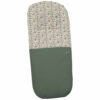 Saco para silla modelo recto en tejido polipiel jaretas verde con el interior en pelo estampado Dylan