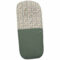 Saco para silla modelo recto en tejido polipiel jaretas verde con el interior en pelo estampado Dylan