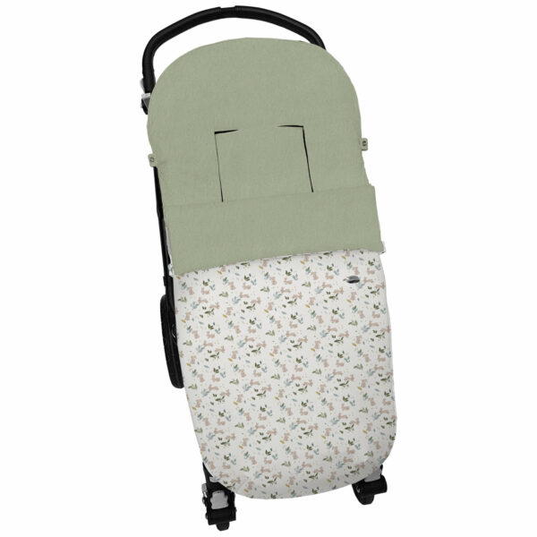 Saco para Silla Cristel modelo universal en tejido estampado impermeable con el interior en pelo verde