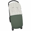Saco para silla modelo universal en tejido polipiel pespuntes verde con el interior en pelo estampado Altea