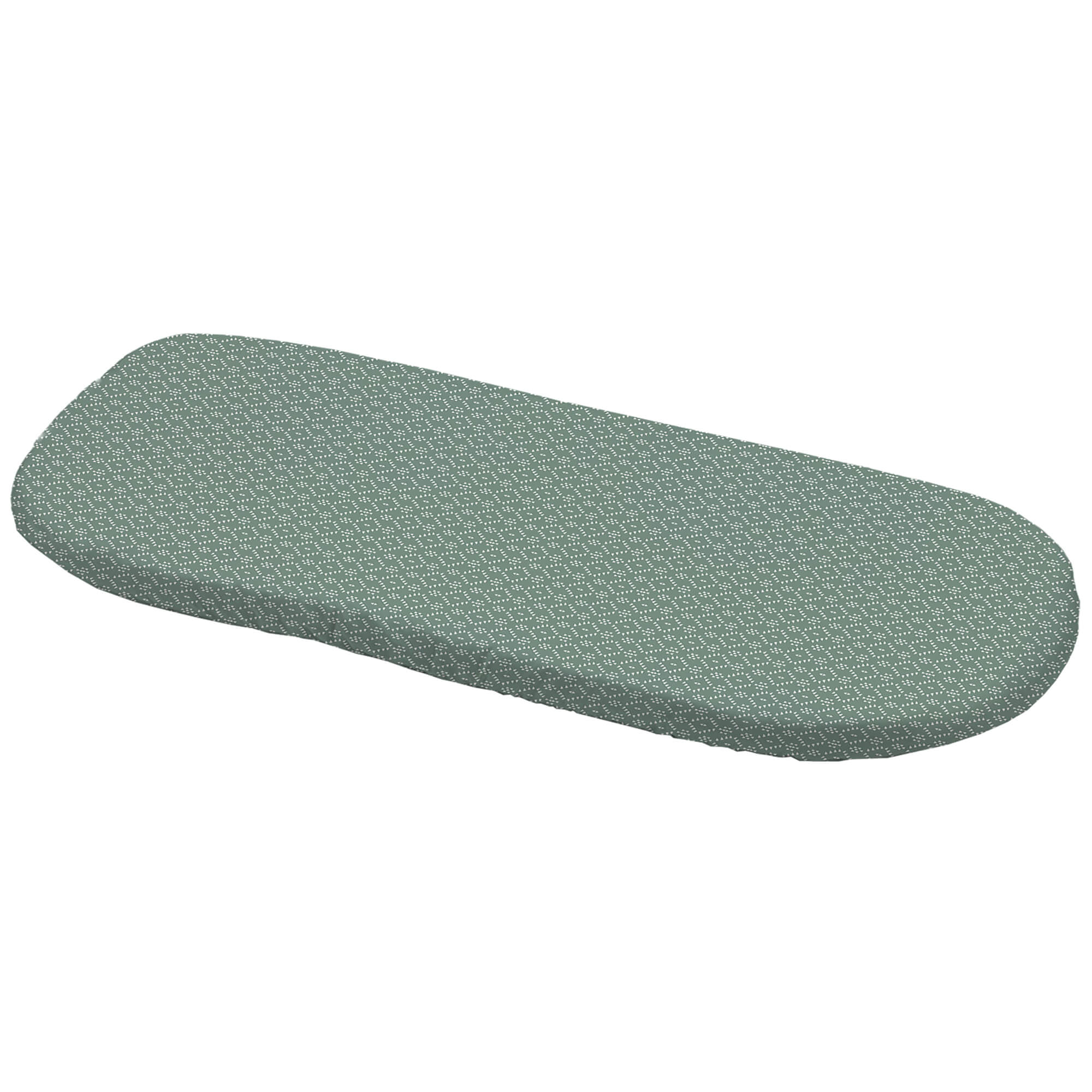 Bajera para colchón en tejido villela estampada Nepal verde oscuro
