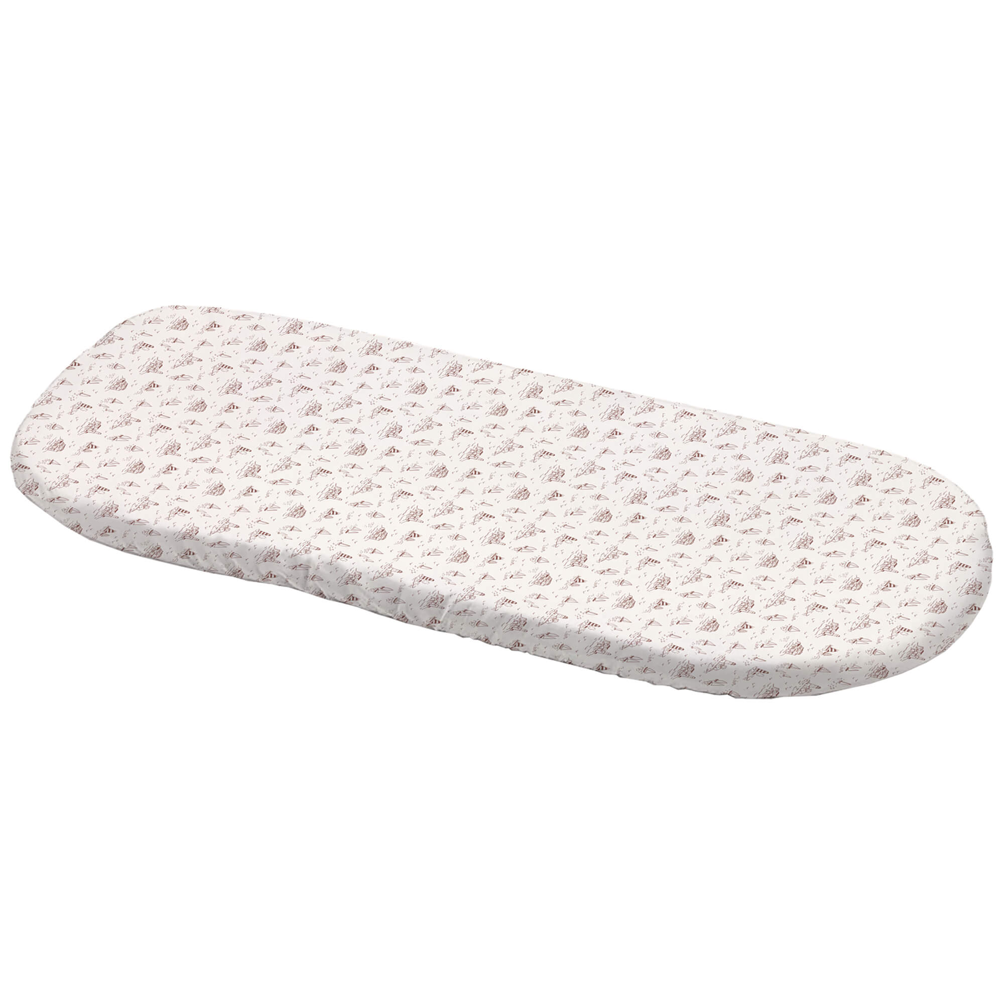 Bajera Toile - Marinero maquillaje Bajera para colchón en tejido villela estampada Toile - Marinero maquillaje