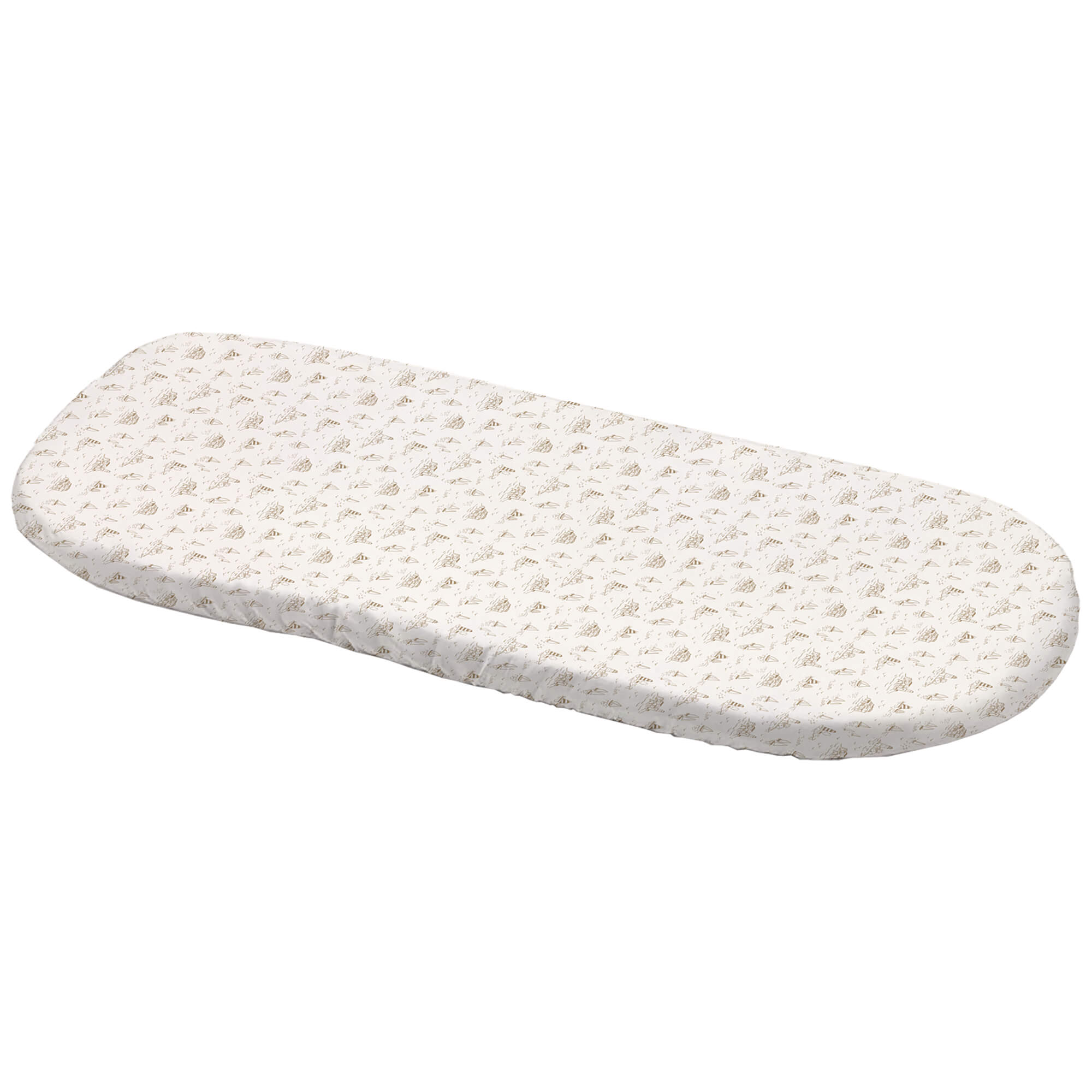 Bajera Toile - Marinero tostado Bajera para colchón en tejido villela estampada Toile - Marinero tostado