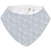 Bandana pequeña Arrecife azul Bandana pequeña en tejido rizo de algodón y villela estampada Arrecife azul