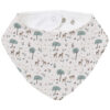 Bandana pequeña en tejido rizo de algodón y villela estampada Bambi verano