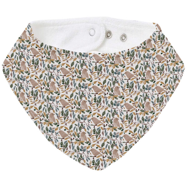 Bandana pequeña en tejido rizo de algodón y villela estampada Dylan verano