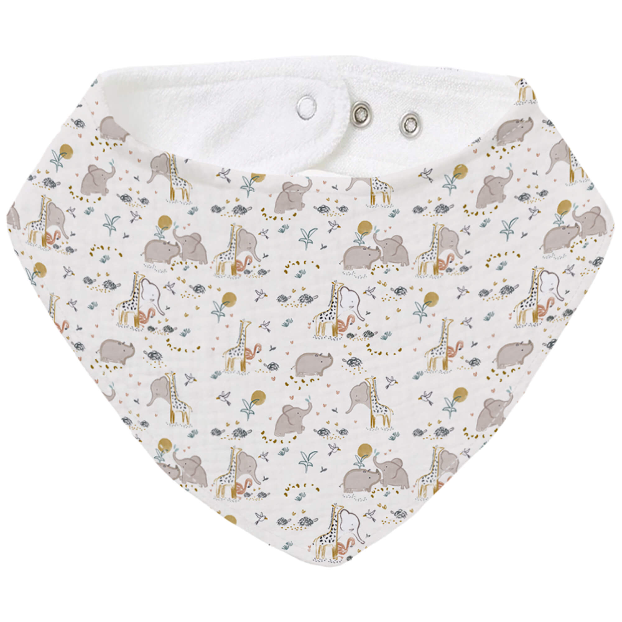 Bandana pequeña Erick verano Bandana pequeña en tejido rizo de algodón y villela estampada Erick verano