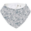 Bandana pequeña en tejido rizo de algodón y villela estampada Piccolo azul