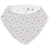 Bandana pequeña Toile Marinero azul Bandana pequeña en tejido rizo de algodón y villela estampada Toile Marinero azul