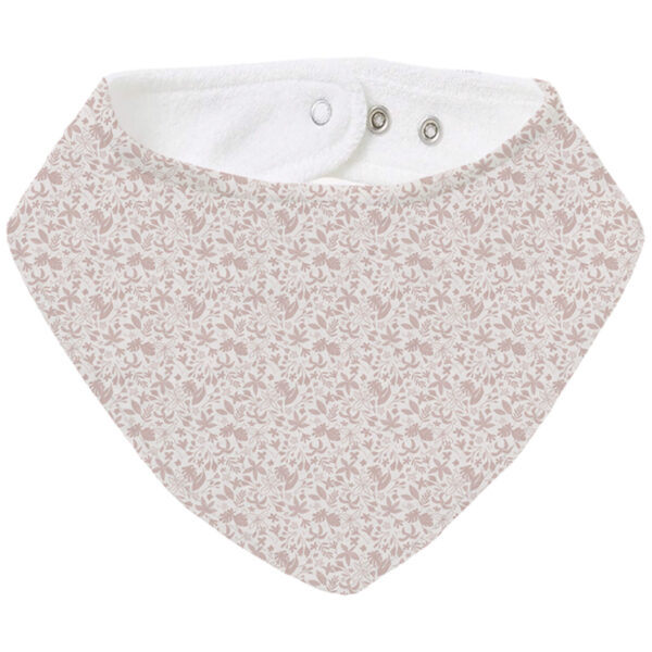 Bandana pequeña en tejido rizo de algodón y villela estampada Versalles maquillaje