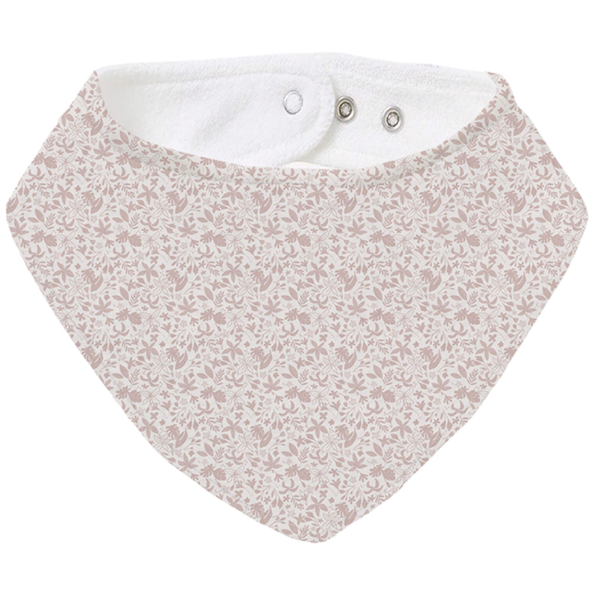 Bandana pequeña en tejido rizo de algodón y villela estampada Versalles maquillaje