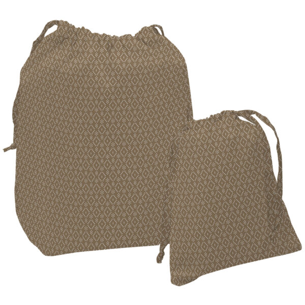 Bolsas muda Nepal marrón oscuro