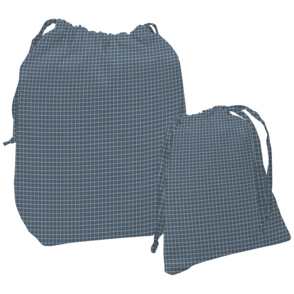 Bolsas muda Porto cuadros azul
