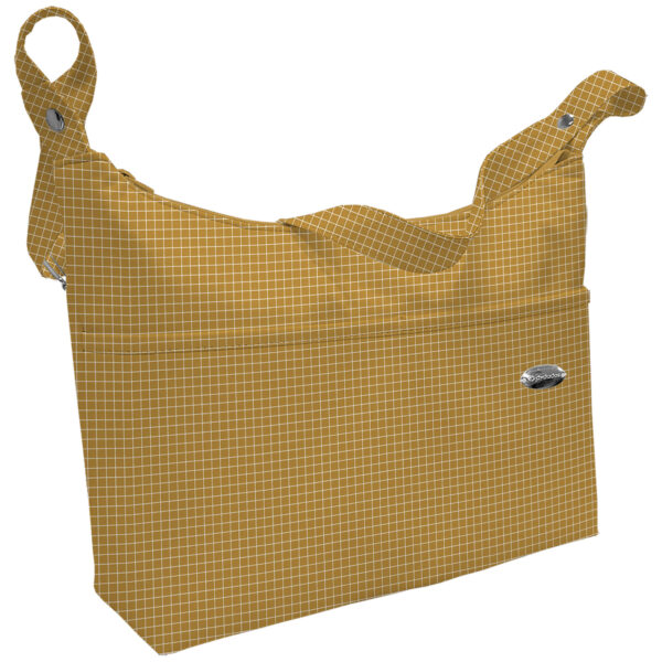 Bolso barco Porto cuadros mostaza