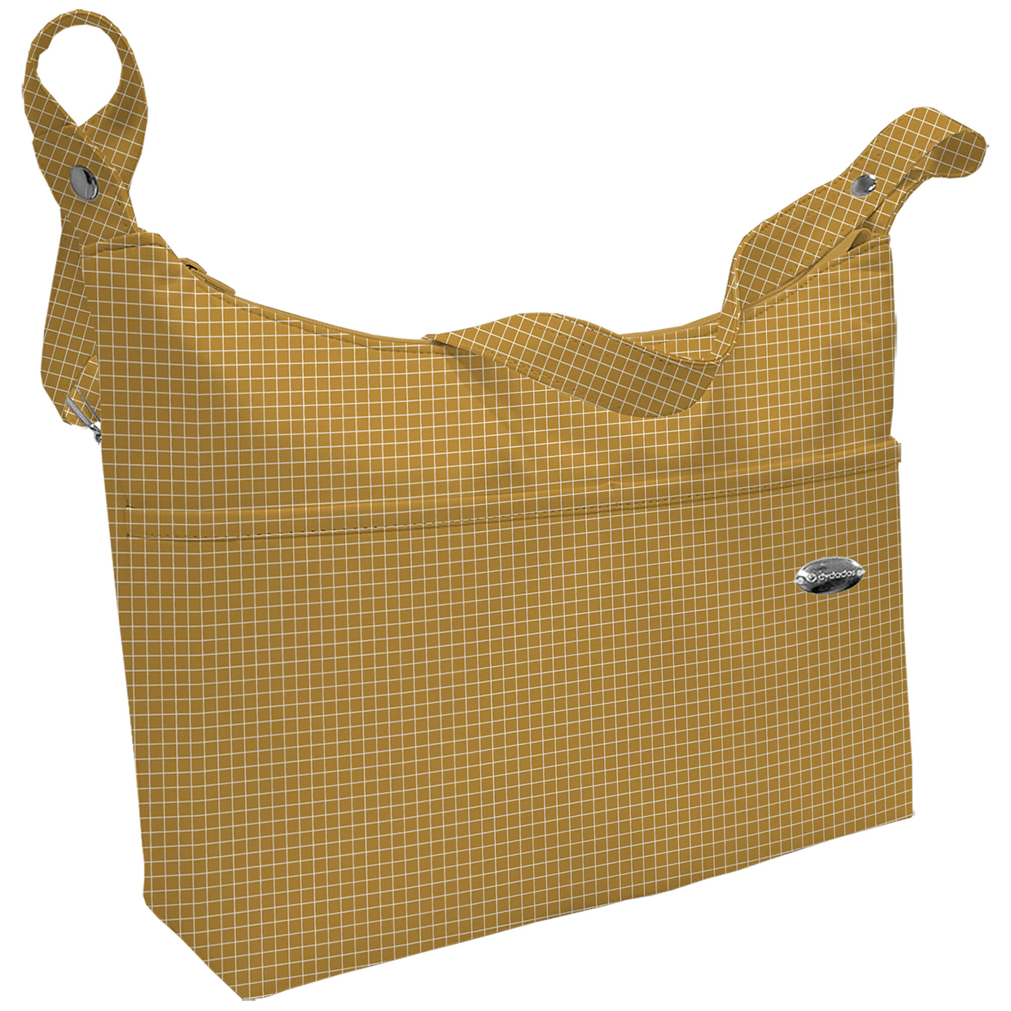Bolso barco Porto cuadros mostaza