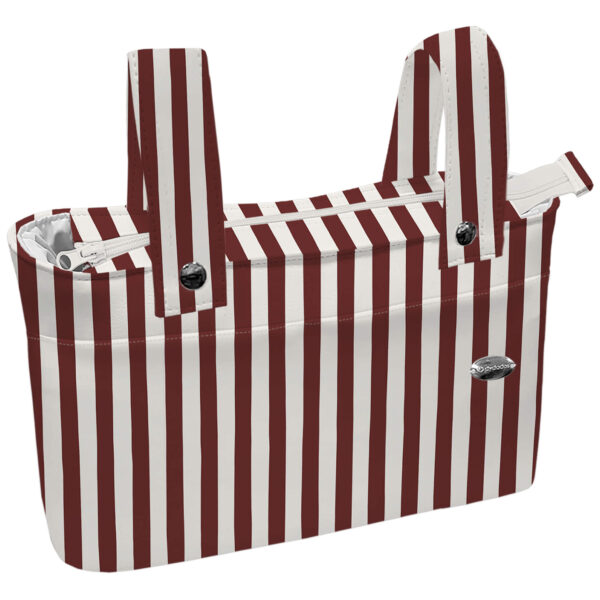 7200 Bolsos Brisa Rayas Granate