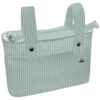Bolso organizador XL Iris rayas verde
