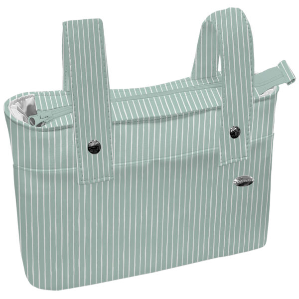 Bolso organizador XL Iris rayas verde