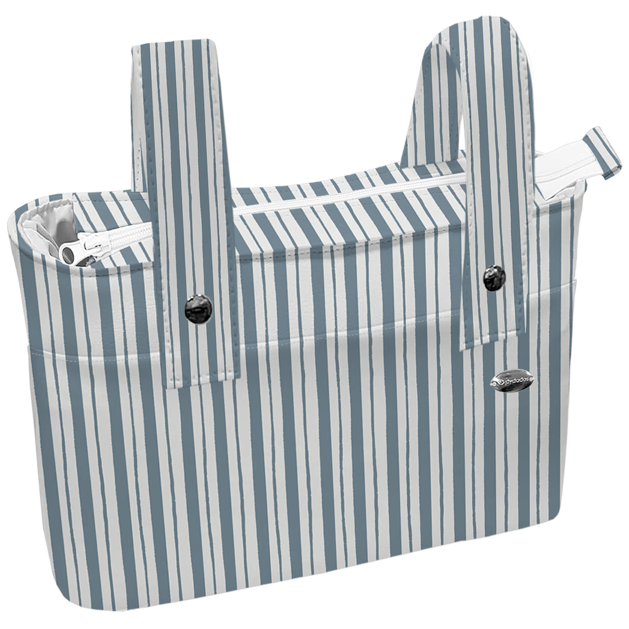 Bolso organizador XL Provenza rayas azul