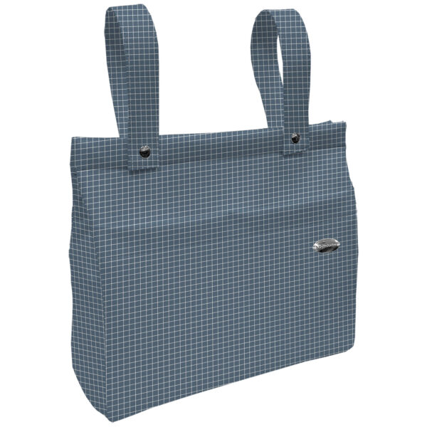Bolso panera Porto cuadros azul