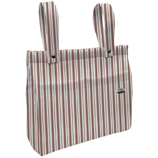 Bolso panera Provenza rayas maquillaje