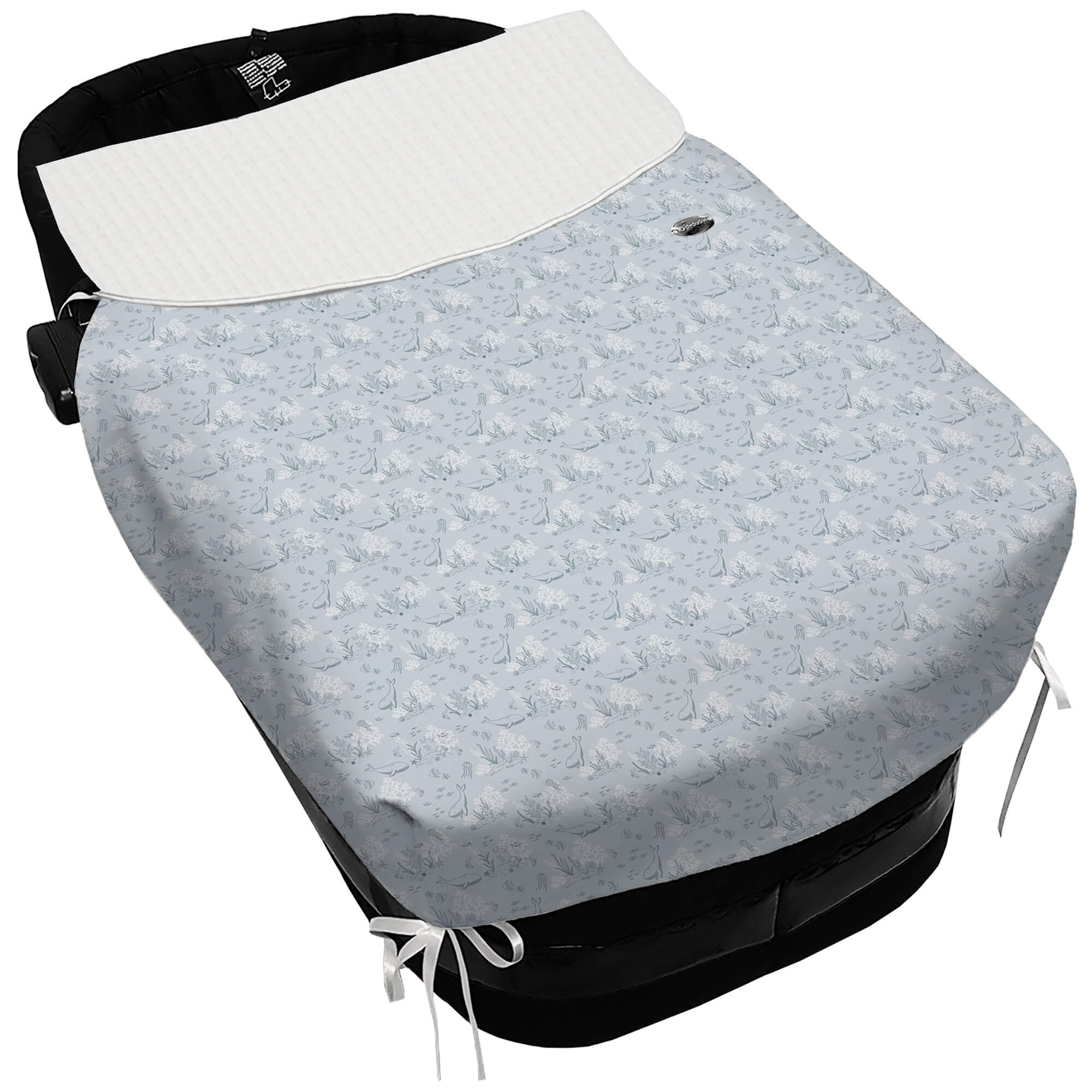 Colcha con forma Lazos Arrecife azul