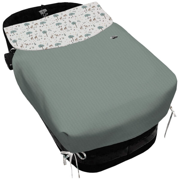 Colcha con forma Lazos Bambi verano verde
