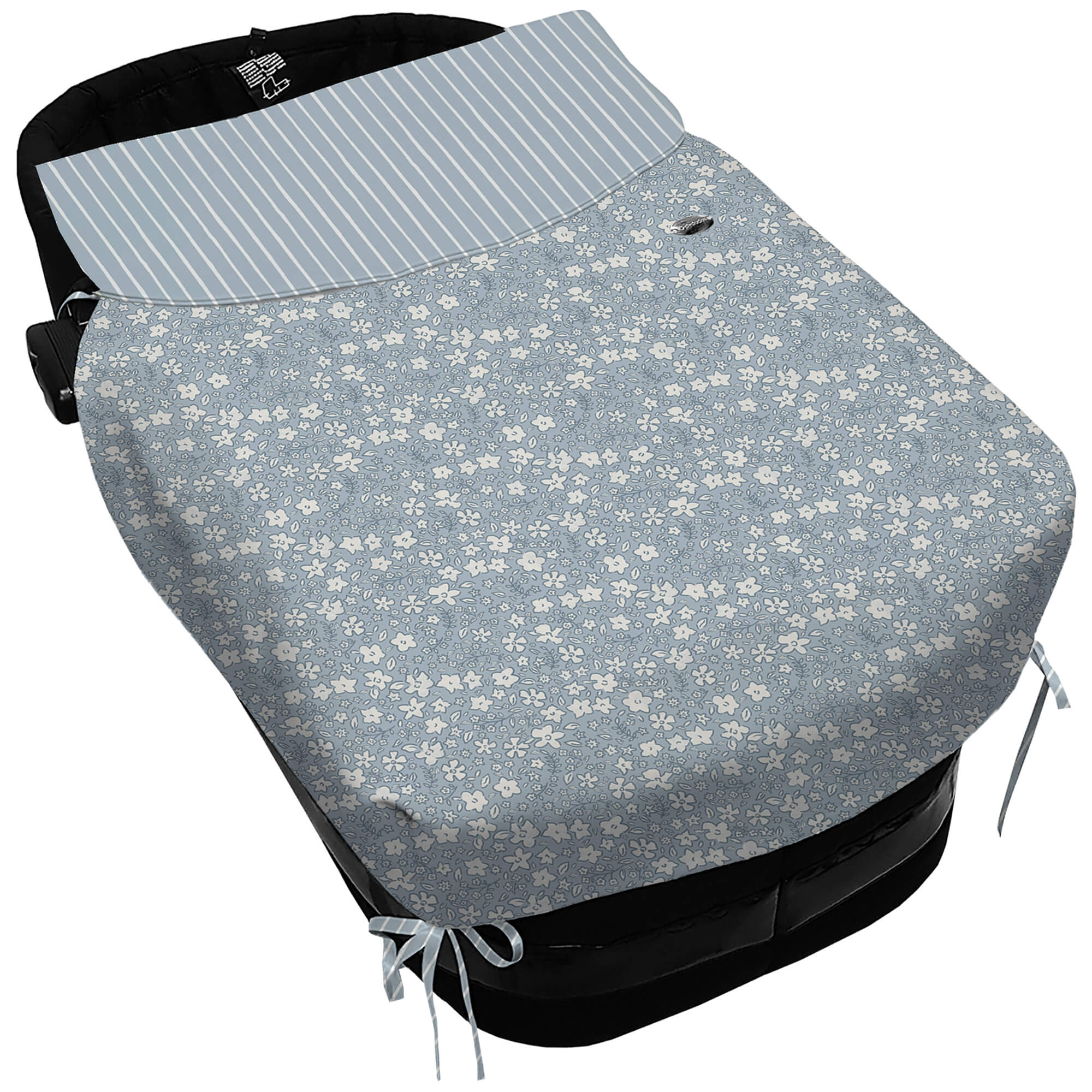 Colcha con forma Lazos Iris azul