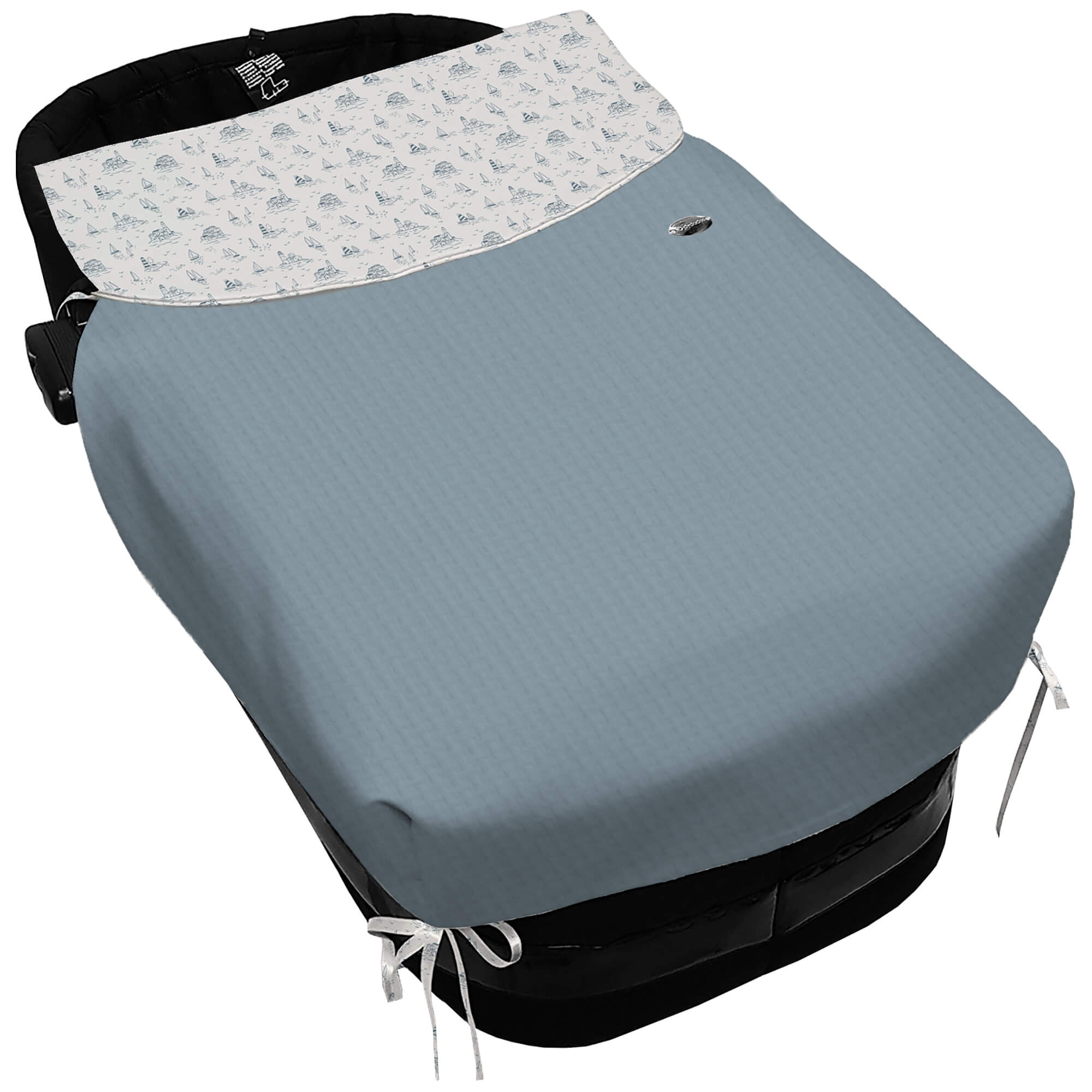 Colcha lazos Marinero azul Colcha con forma Lazos Marinero azul