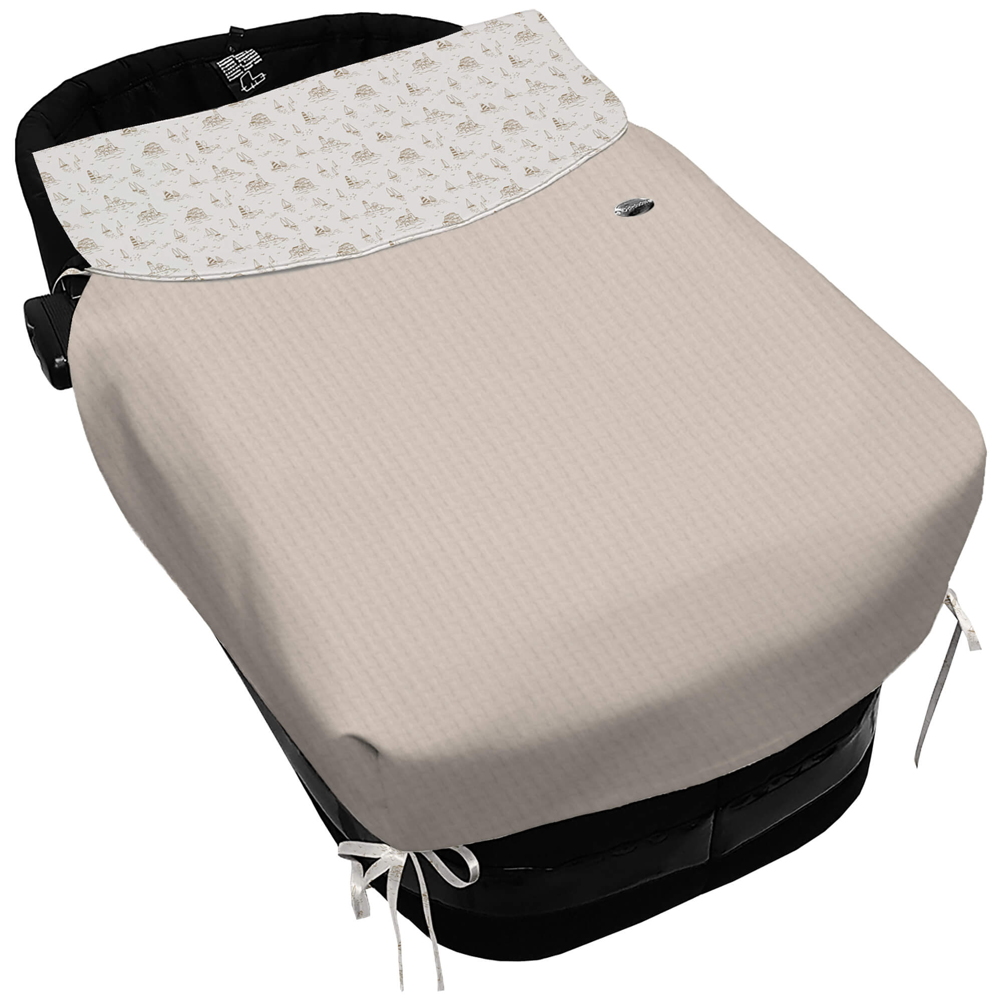 Colcha con forma Lazos Marinero tostado