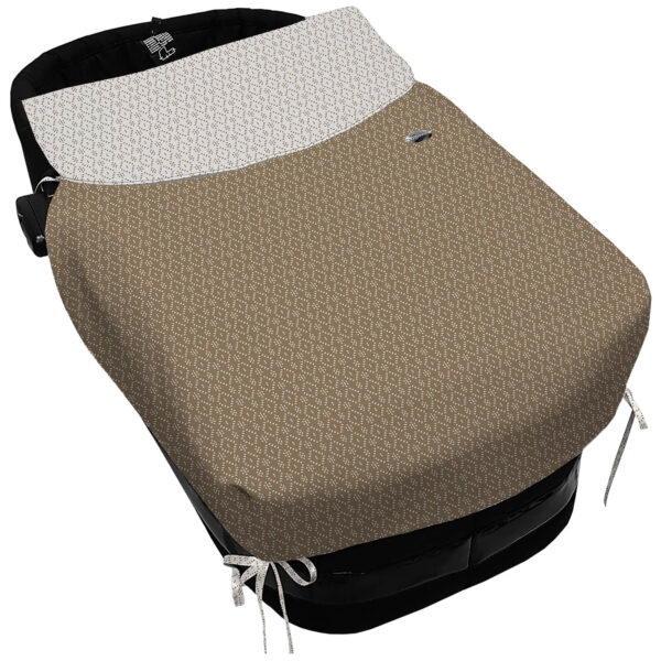 Colcha con forma Lazos Nepal marrón