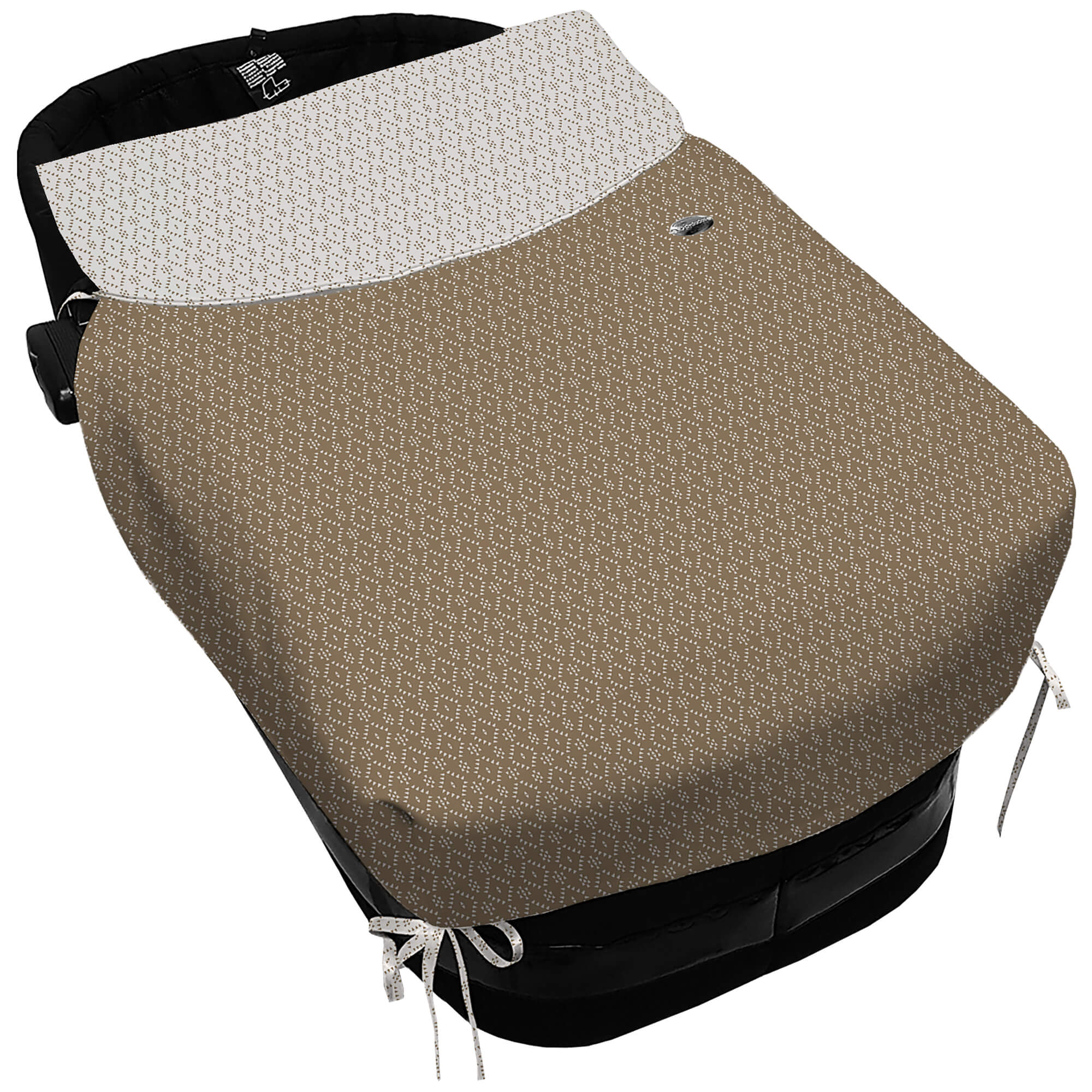 Colcha con forma Lazos Nepal marrón