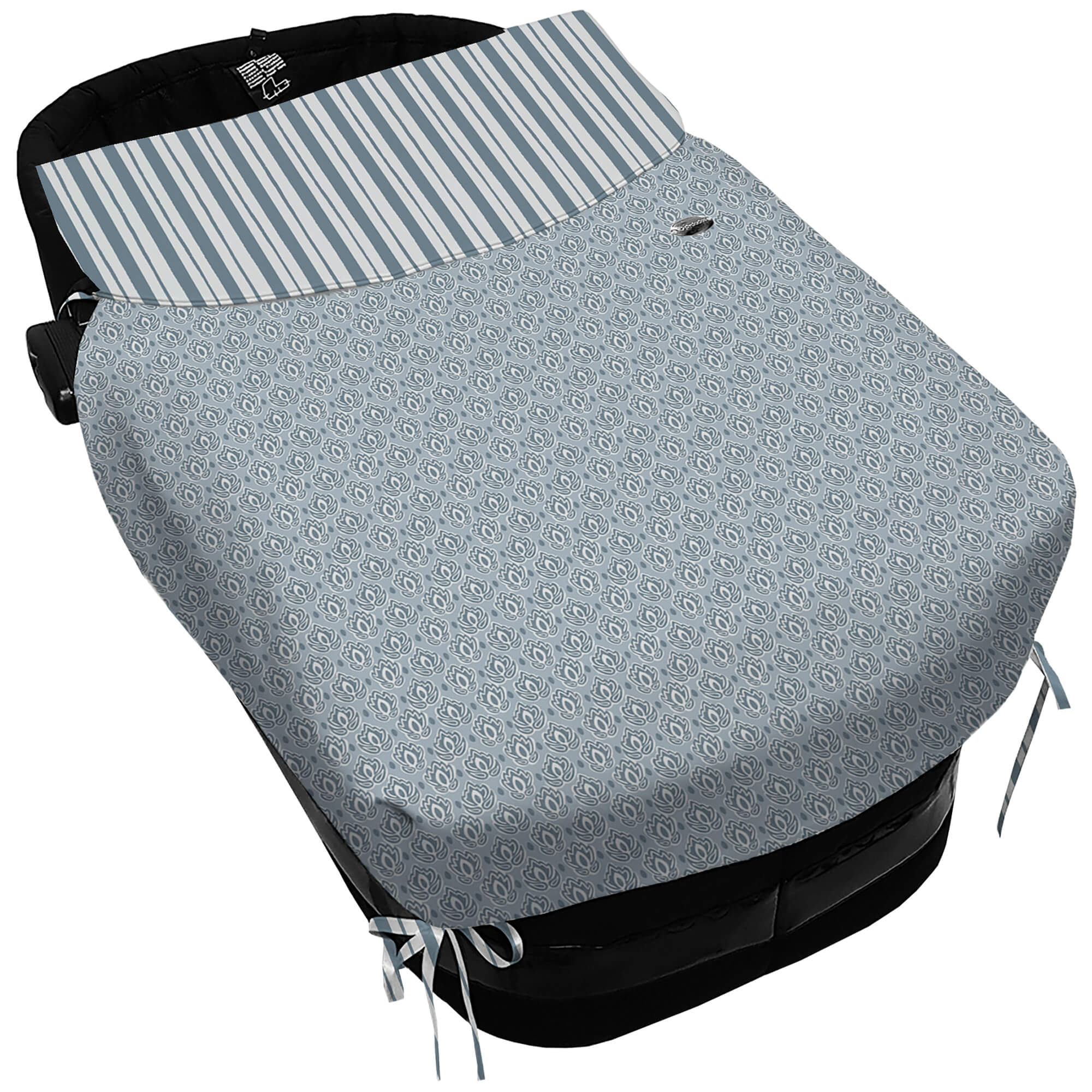 Colcha con forma Lazos Provenza azul