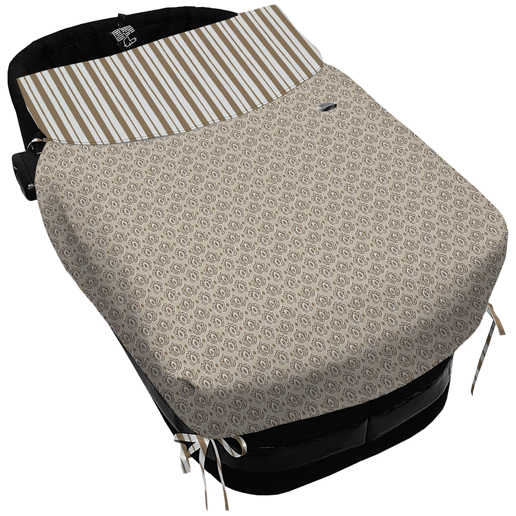 Colcha con forma Lazos Provenza marrón