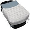 Colcha con forma Lazos Toile azul