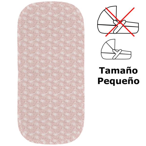 Colchoneta capazo en tejido villela estampada pequeña Arrecife maquillaje