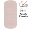 Colchoneta capazo pequeña Iris rayas maquillaje Colchoneta capazo en tejido villela estampada pequeña Iris rayas maquillaje