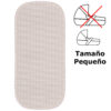 Colchoneta capazo pequeña Nepal maquillaje claro Colchoneta capazo en tejido villela estampada pequeña Nepal maquillaje claro