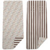 Colchoneta reversible Brisa marrón Colchoneta Reversible en tejido villela estampada Brisa marrón