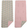 Colchoneta reversible Dylan rosado Colchoneta Reversible en tejido piqué y villela estampada Dylan rosado