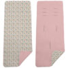 Colchoneta Reversible en tejido piqué y villela estampada Garden maquillaje