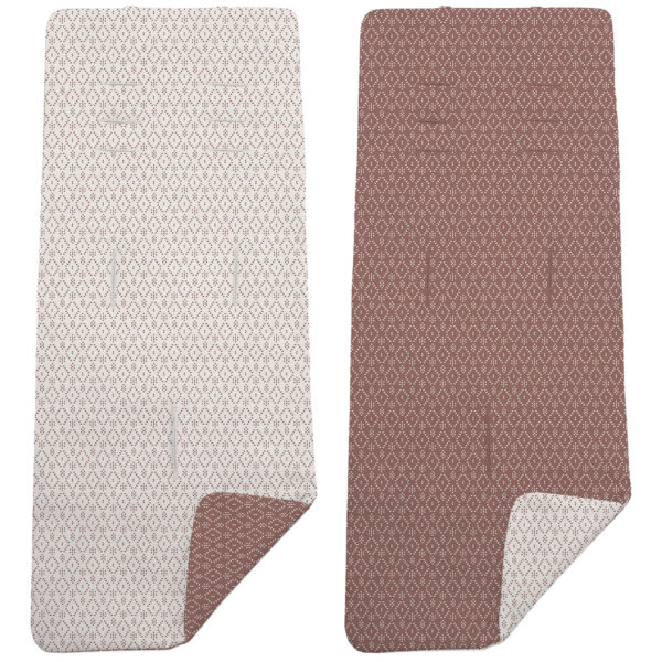 Colchoneta Reversible en tejido villela estampada Nepal maquillaje