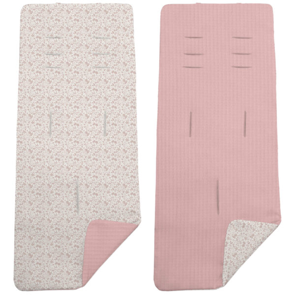 Colchoneta Reversible en tejido piqué y villela estampada Versalles maquillaje