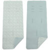 Colchoneta reversible Versalles menta Colchoneta Reversible en tejido piqué y villela estampada Versalles menta