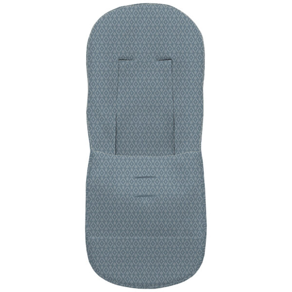 Funda en tejido villela estampada básica Nepal azul oscuro