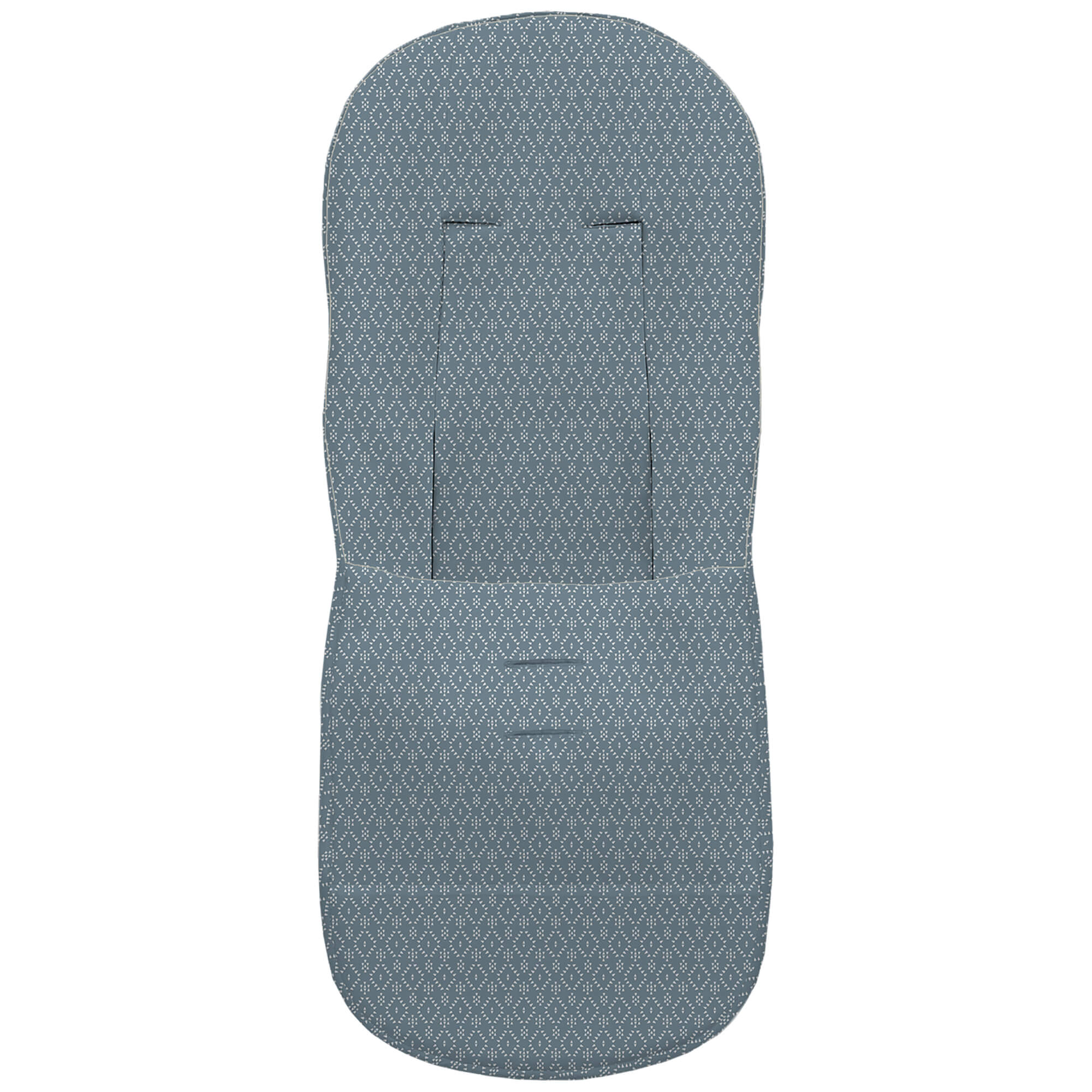 Funda en tejido villela estampada básica Nepal azul oscuro