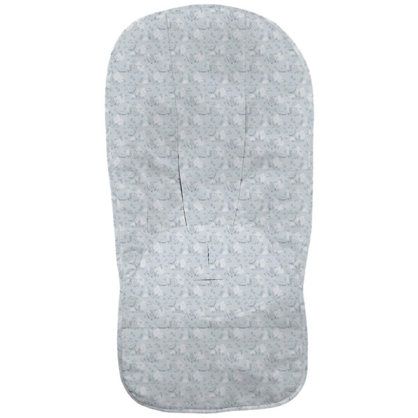 Funda en tejido villela estampada global Arrecife azul