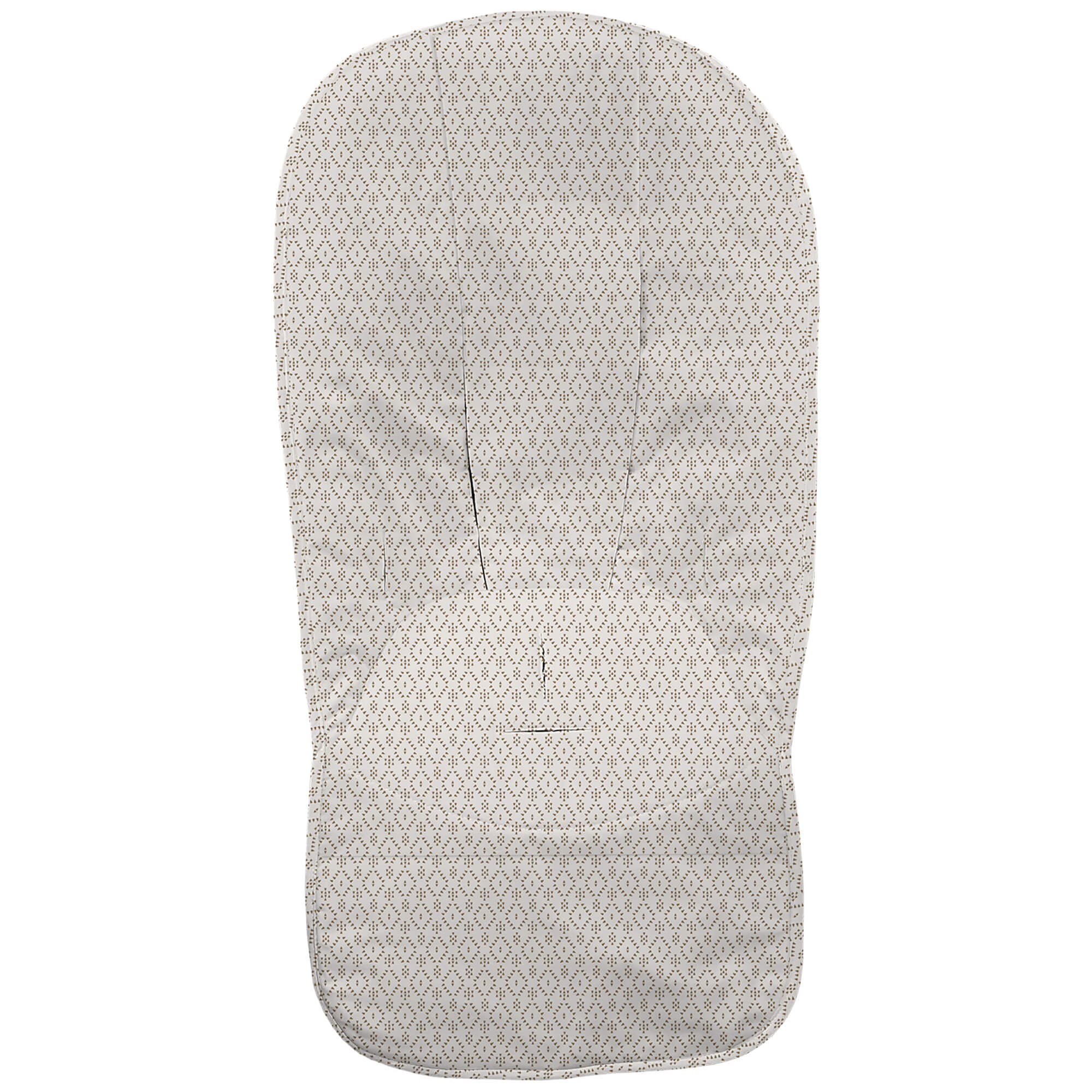 Funda en tejido villela estampada global Nepal marrón claro