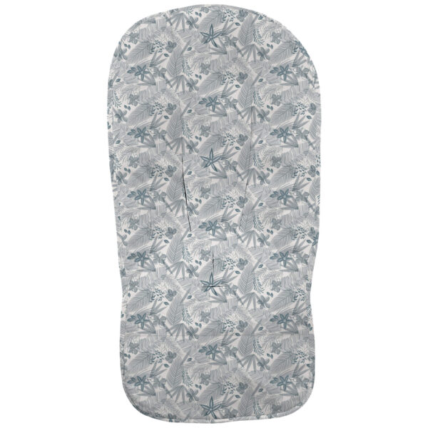 Funda en tejido villela estampada global Piccolo azul